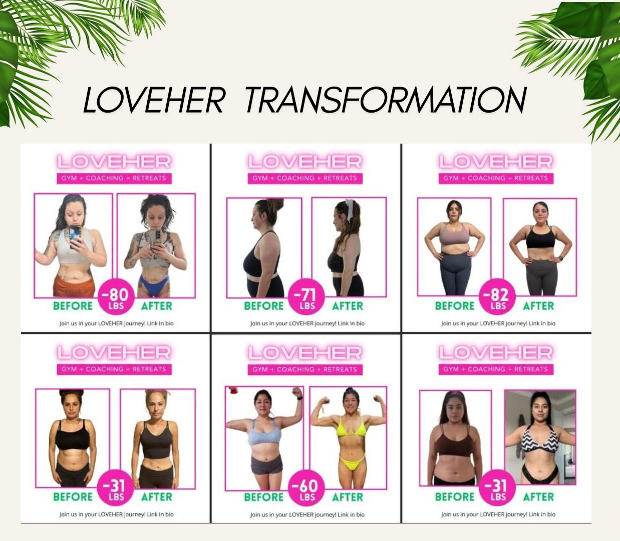 LOVEHER transformation backdrop