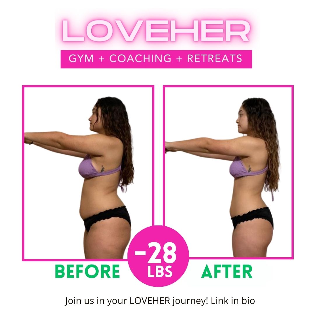 LOVEHER member before and after &mdash; 28 lbs lost